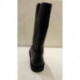 GREAZE de KICKERS en cuir lisse noir demi botte, bout rond