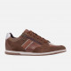 Baskets ou sneakers pour homme de GEOX confortable design en cuir/nubuck Cognac avec lacet +zip RENAN