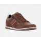 Baskets ou sneakers pour homme de GEOX confortable design en cuir/nubuck Cognac avec lacet +zip RENAN