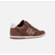 Baskets ou sneakers pour homme de GEOX confortable design en cuir/nubuck Cognac avec lacet +zip RENAN