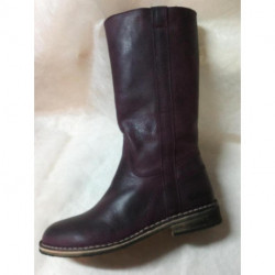 BIG BANG botte mi mollet VIOLET KICKERS MARRON non doublée