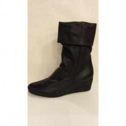 Demi botte en cuir noir souple FINREV de ARCUS