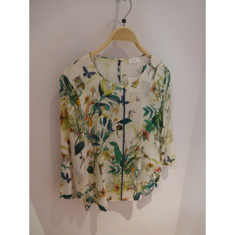 top imprimé - Gerry-Weber - manches 3/4 - encolure ronde - top imprimé - Gerry-Weber - manches 3/4 - encolure ronde -