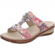 Mules femme Hawaii Argent/Silver ARA 27270-80compensées Hightsoft Velcro’s et bijoux