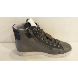 basket de KICKERS EN CUIR gris clair HAKILI