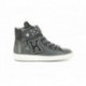 basket de KICKERS EN CUIR gris clair HAKILI