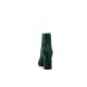 Bottines ville METAMORF'OSE en cuir velours Vert sapin KARATE zip  talon de 7cm talon fantaisie