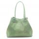 Sac à main ZEN  LOLA  femme ZEEN Cuir Vert Amande façon écaille différents coloris, portée épaule ou main