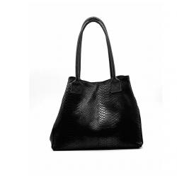 Sac à main  ZEN LOLA  femme ZEEN Cuir Noir façon écaille différents coloris, portée épaule ou main