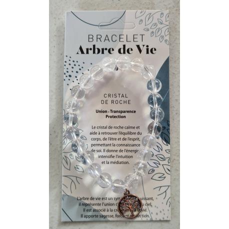 Bracelet arbre de vie CRISTAL DE ROCHE