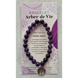 Bracelet arbre de vie AMETHYSTE