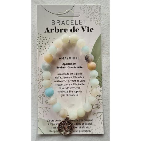 Bracelet arbre de vie AMAZONITE