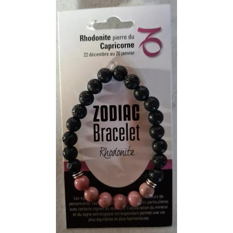 Bracelet zodiaque RHODONITE