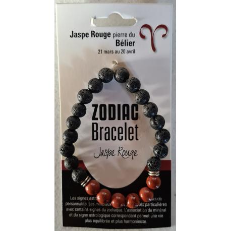 Bracelet zodiaque JASPE ROUGE