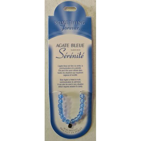 Bracelet forever AGATE BLEUE