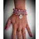 Bracelet / sautoir RHODONITE