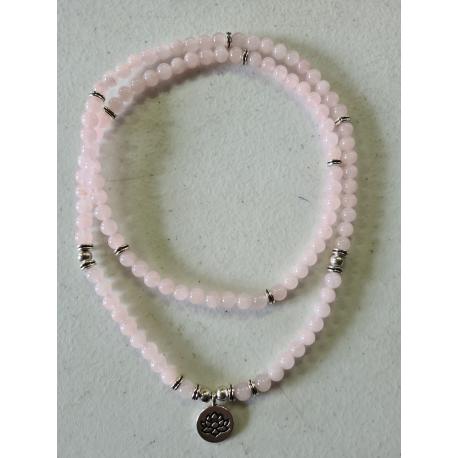 Bracelet / sautoir QUARTZ ROSE