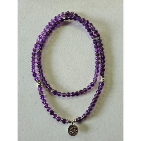 Bracelet / sautoir AMETHYSTE