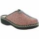 Mule talon compensé 4205 Maison de L’Espadrille Textile Rose, Prune ou Noir