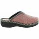 Mule talon compensé 4205 Maison de L’Espadrille Textile Rose, Prune ou Noir