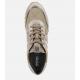 Baskets GEOX en cuir Beige Taupe Rosé métallisé   à lacet TABELYA D02AQA