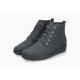 ARIELLE BOOT'S de MEPHISTO à lacet + zip cuir nubuck Bleu Nuit compensé MOBILS