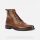 Bottines TERENCE GEOX  homme Cuir Marron Gold U167HH Bottines à lacets, pour un style formel et raffiné.