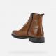 Bottines TERENCE GEOX  homme Cuir Marron Gold U167HH Bottines à lacets, pour un style formel et raffiné.