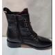 Bottines KARDIESSE METAMORF'OSE Femme Noir/Bordeaux Bicolore plata lacet + zip