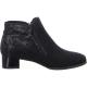 Bottine femme ARA cuir velours noir GRAZ 11837-75H zip talon 3,5cm double zip