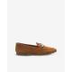 Mocassin chic Velours Camel LOREL de ADIGE plat mors argent intemporel