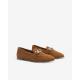 Mocassin chic Velours Camel LOREL de ADIGE plat mors argent intemporel