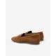 Mocassin chic Velours Camel LOREL de ADIGE plat mors argent intemporel