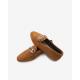 Mocassin chic Velours Camel LOREL de ADIGE plat mors argent intemporel