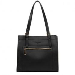 Sac Cabas Epaules Lancaster Foulonné Double Noir