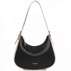 Sac Epaule Besace Lancaster Smooth Noir/Nude