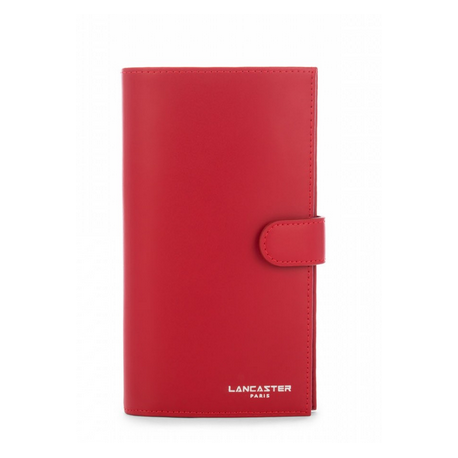 Porte chéquier Lancaster Smooth Rouge