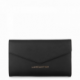 Portefeuille compagnon Lancaster Saffiano Signature Noir Or