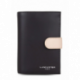 Porte cartes Lancaster Smooth Noir/Nude Clair/Nude Foncé