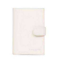 Porte cartes Lancaster Smooth Blanc