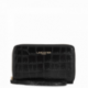 Portefeuille compagnon Lancaster Exotic Croco Noir