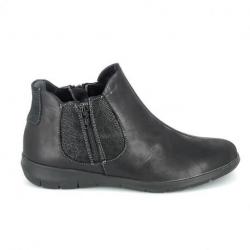 BOISSY Boots Noir texturé