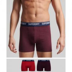 Lot de deux boxers  en coton bio SUPERDRY