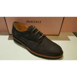 Derbies pour femme 740 de PASCUCCI marque italienne nubuck noir