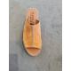 Sabot bout ouvert inte21-968-4 Nubuck Orange Bout Ouvert talon compensé plateau 8cm Maison de L’Espadrille