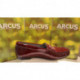 Mocassin de ARCUS plat confortable vernis noir ou bordeaux PERTIN