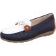 Mocassins ALABAMA  bleu blanc GOLD ARA TRICOLORE FEMME CONFORTABLE MORS DORE