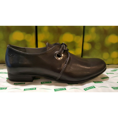 Mocassin en cuir noir NATRIN de ARCUS