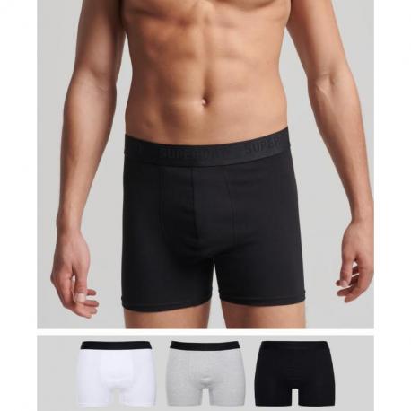 Lot de trois boxers en coton bio SUPERDRY