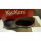 Boot's de KICKERS en cuir noir cloutés GROOVINGS mode et confortable